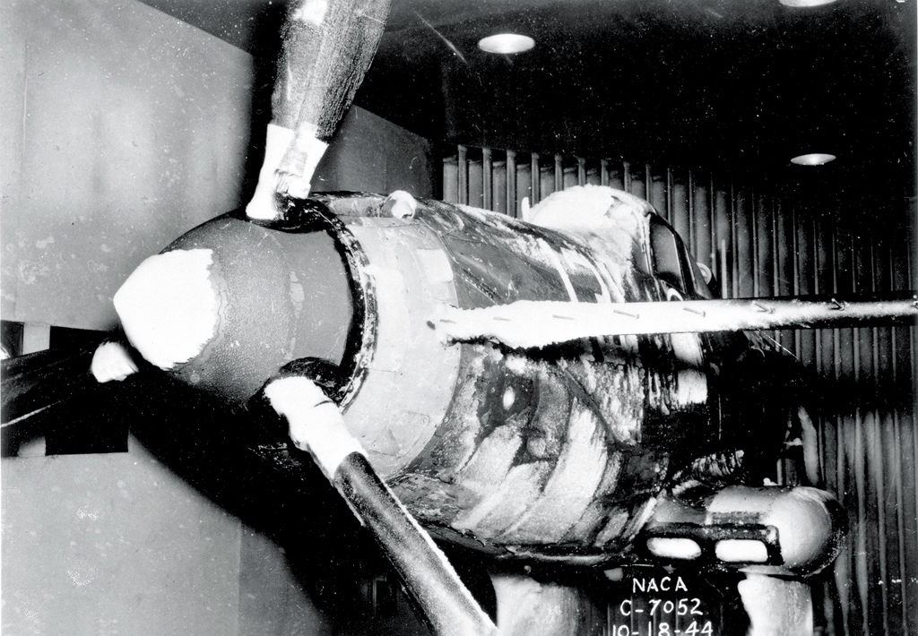 P-39 in the Icing Research Tunnel